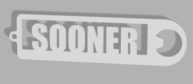 SOONER!!!! Bottle opener in WHITE!