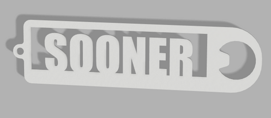 SOONER!!!! Bottle opener in WHITE!